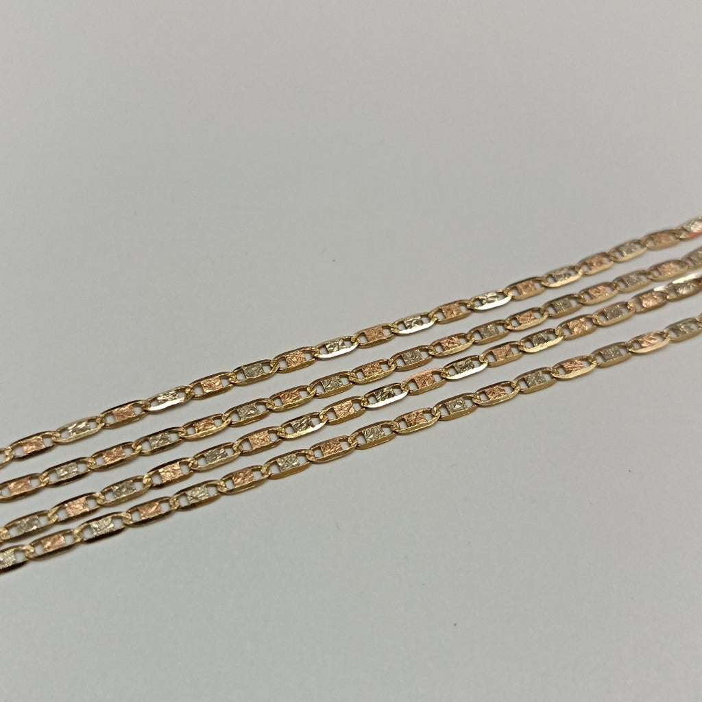 CADENA ORO COMBINADO 14 K 2,70 GRMS (SEMINUEVO)