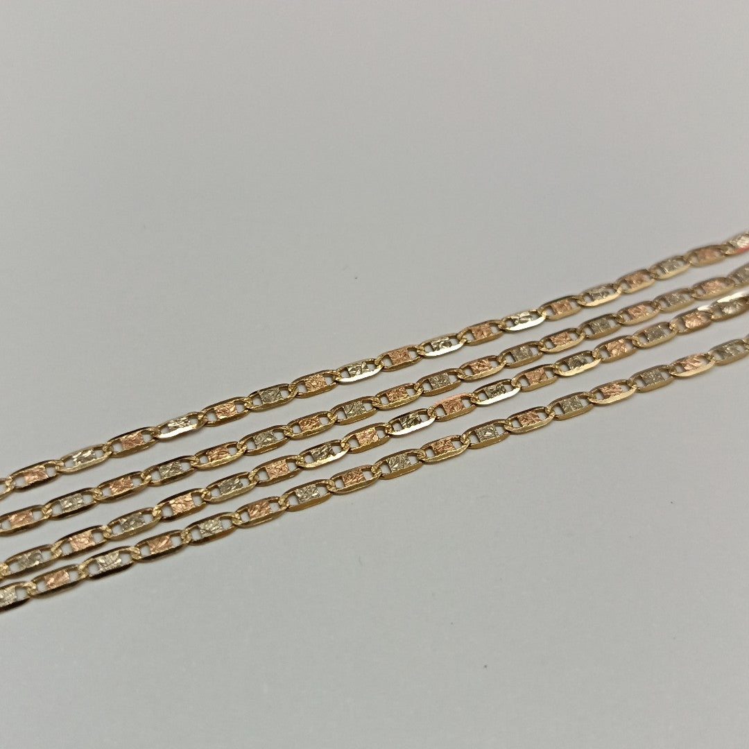 CADENA ORO COMBINADO 14 K 2,70 GRMS (SEMINUEVO)