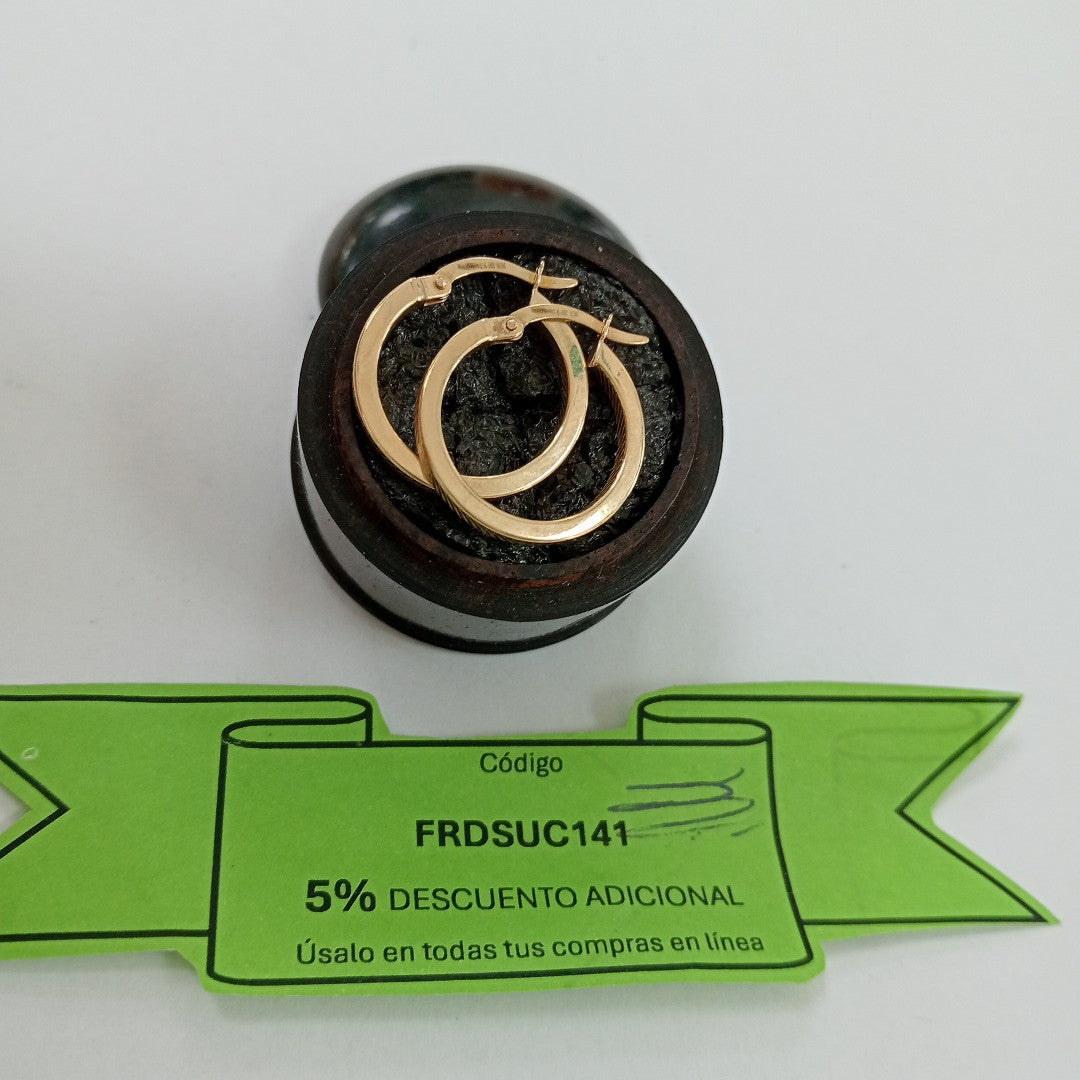 ARRACADAS PAR ORO 10 K 1.2 GRMS (SEMINUEVO)