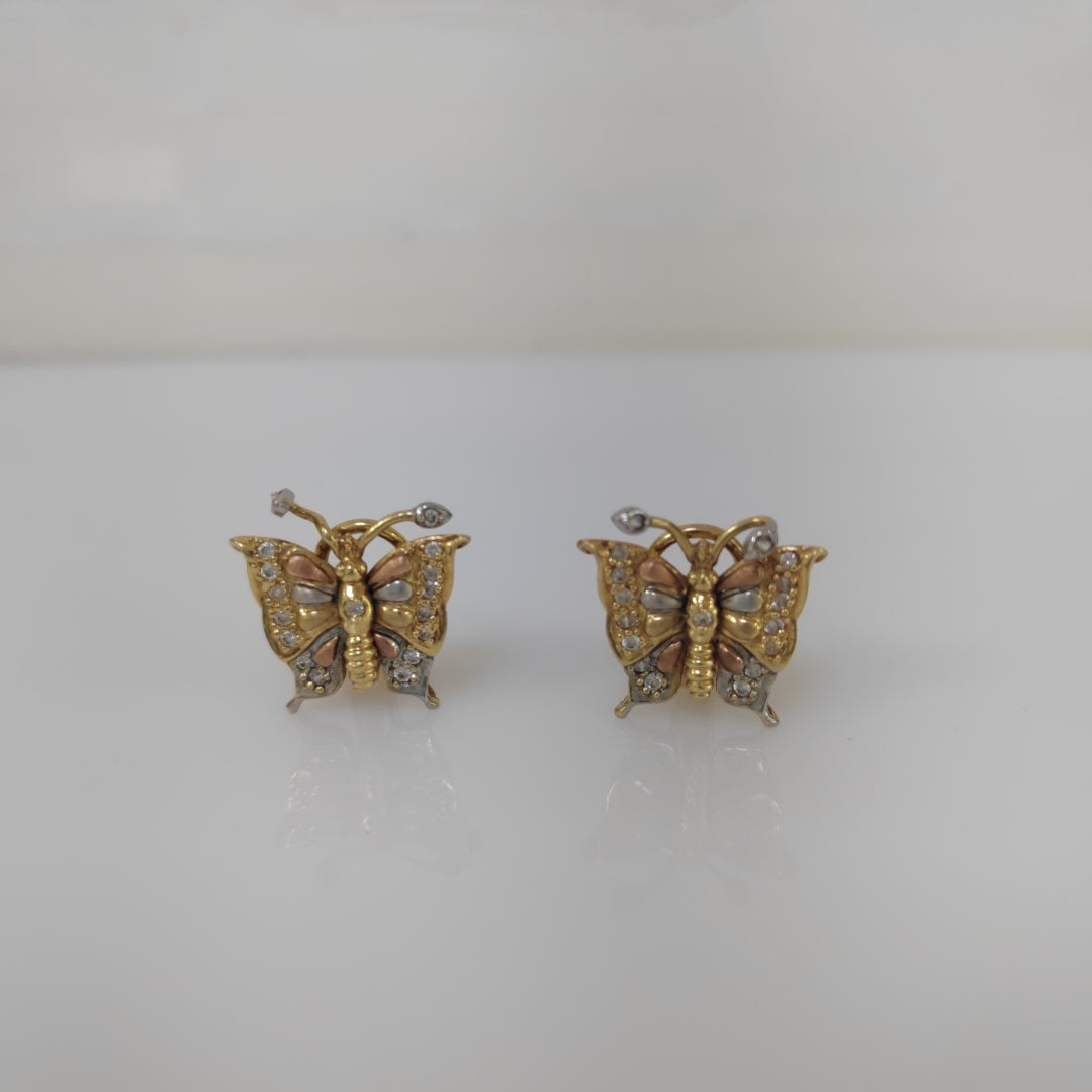 ARETES PAR ORO 14 K 9.2 GRMS (SEMINUEVO)