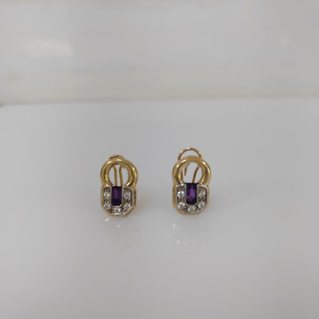 ARETES PAR ORO 14 K 4.7 GRMS (SEMINUEVO)