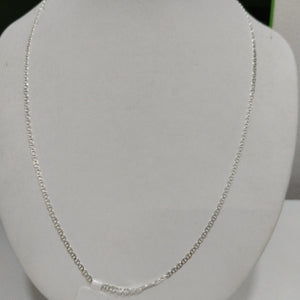 CADENA TEJIDO GUCHI PLATA .925 55 CM 3.4 GR (NUEVO)