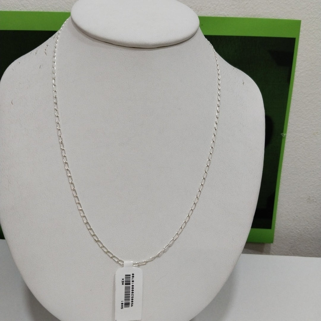 CADENA TEJIDO ESLABONES PLATA .925 50 CM 2.6 GR (NUEVO)