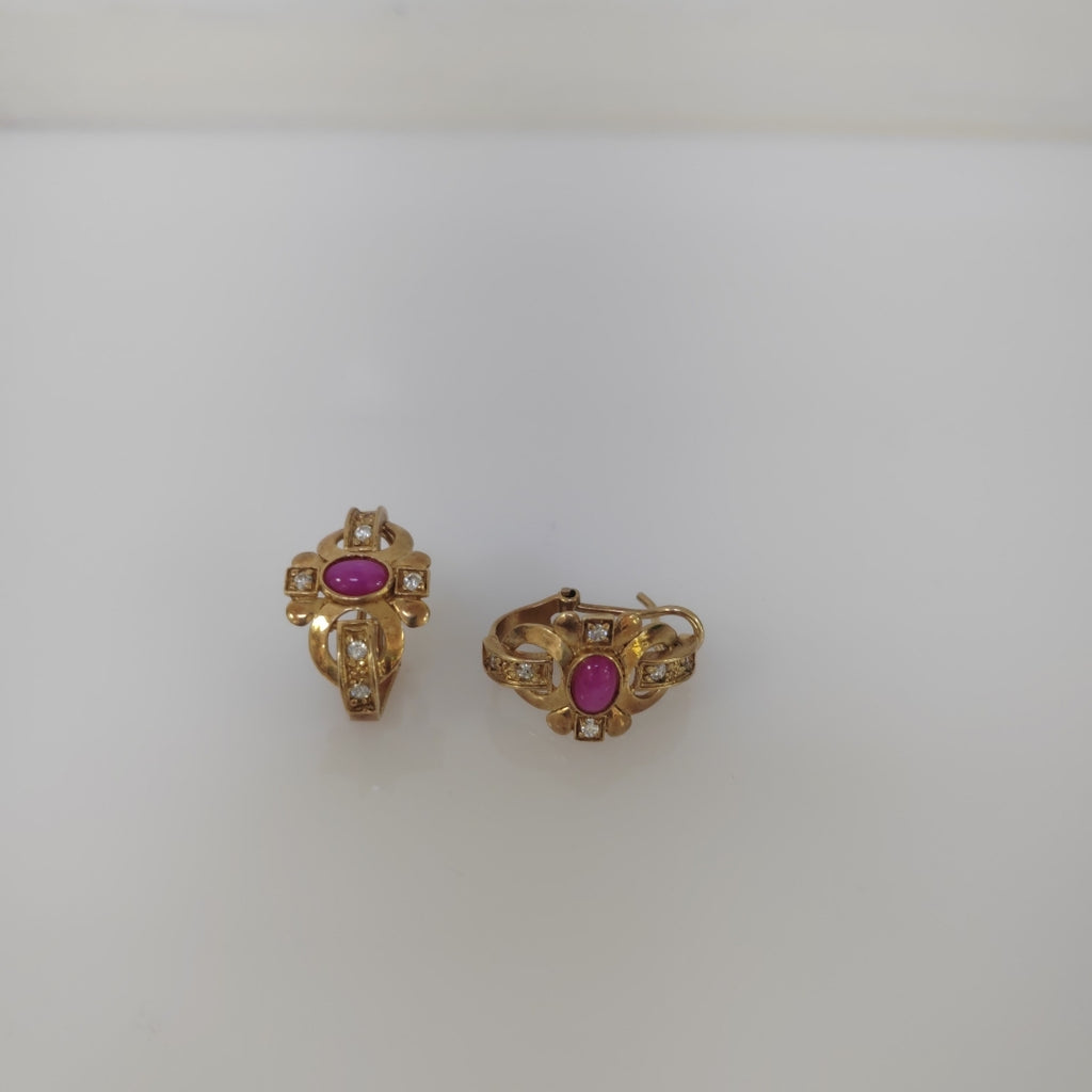 ARETES PAR ORO 14 K 5.4 GRMS (SEMINUEVO)