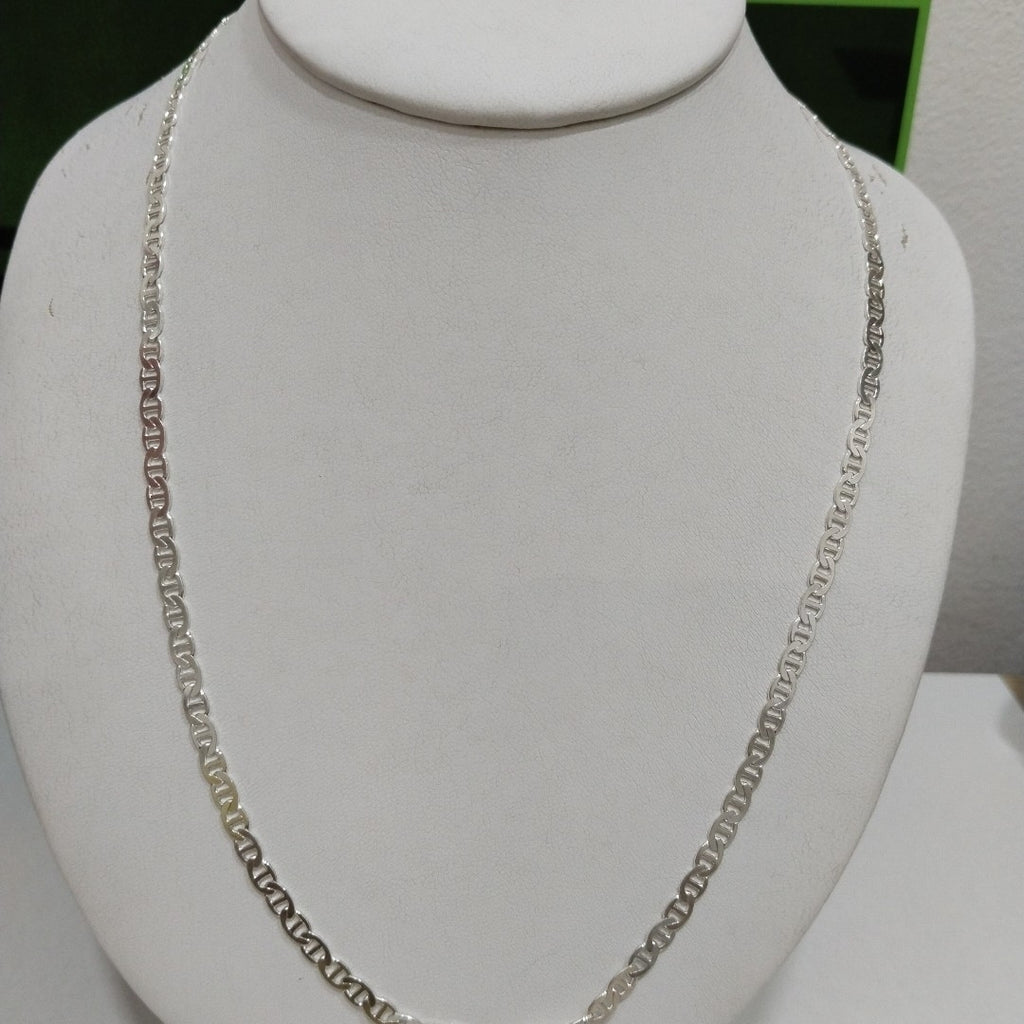 CADENA TEJIDO GUCHI PLATA .925 55 CM 12.3 GR (NUEVO)