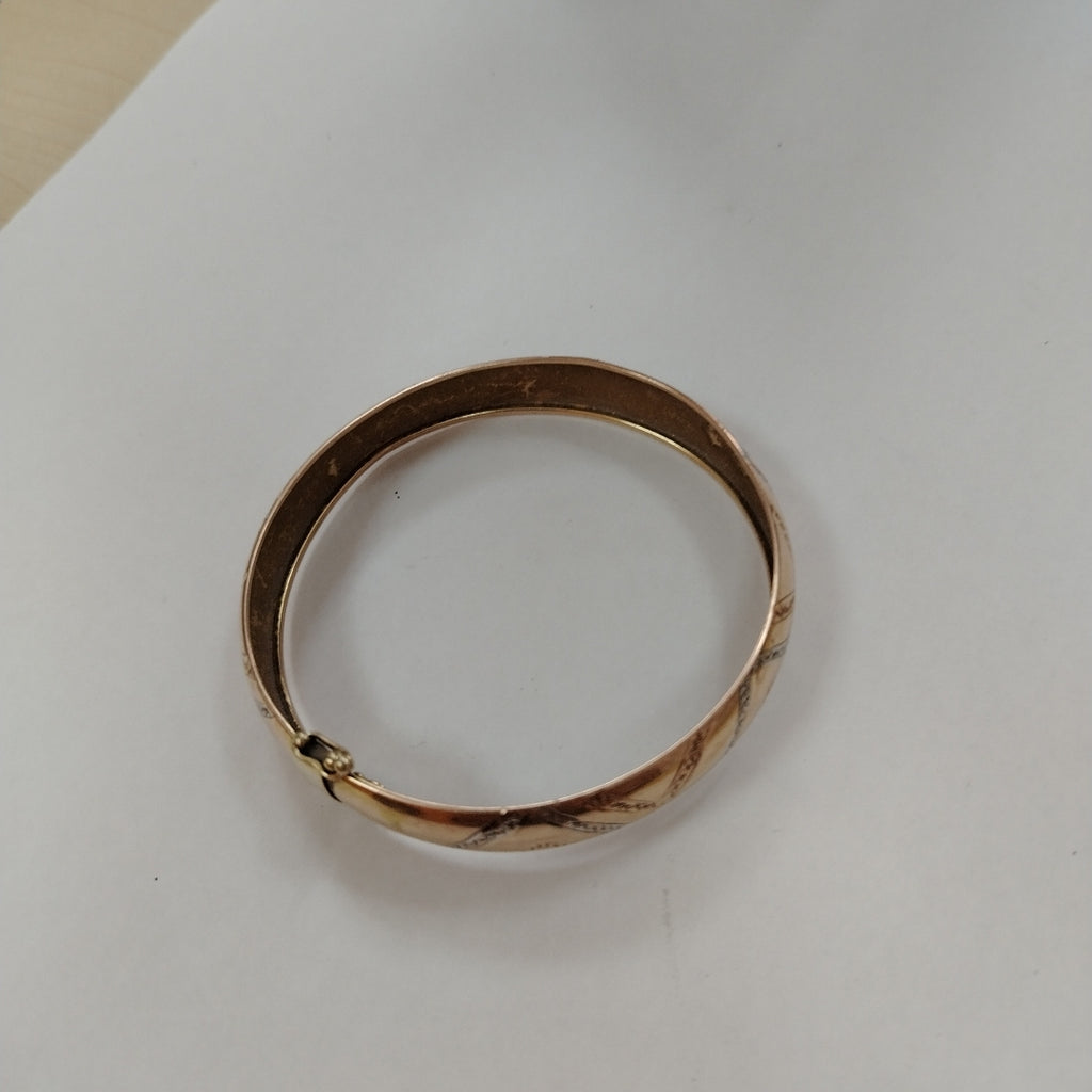 PULSERA RIGIDA ORO, ORO COMBINADO 10 K 9.5 GRMS (SEMINUEVO)