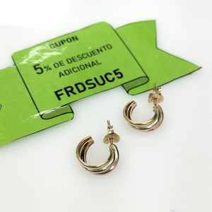 BROQUELES PAR ORO COMBINADO 10 K 2,30 GRMS (SEMINUEVO)