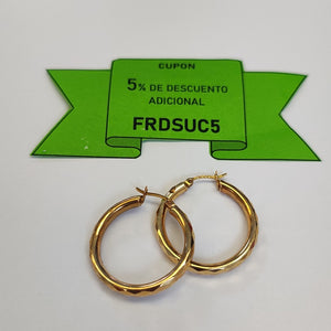 ARRACADAS PAR ORO 14 K 5,00 GRMS (SEMINUEVO)