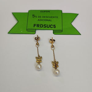 ARETES PAR ORO 14 K 2,40 GRMS (SEMINUEVO)