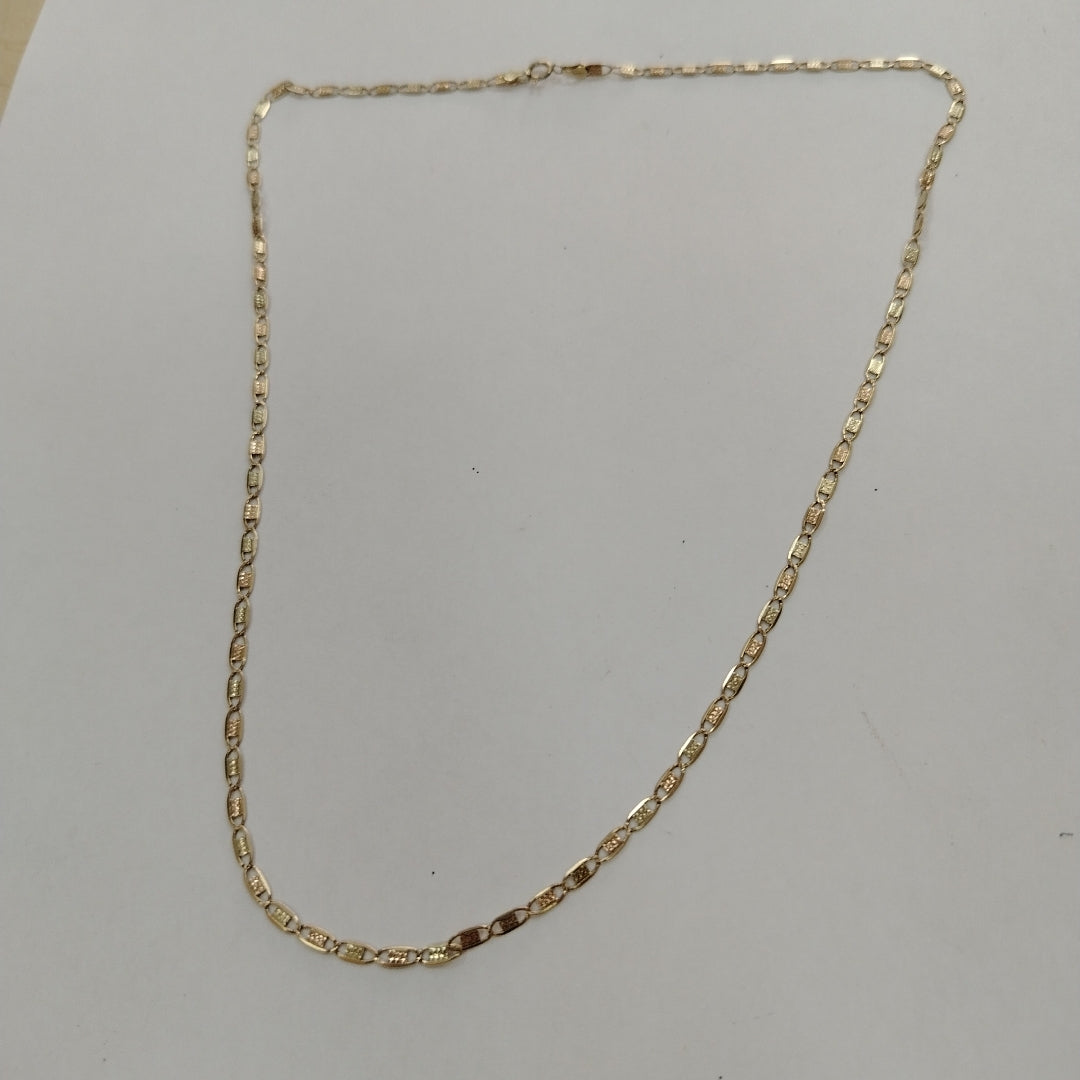 CADENA ORO, ORO COMBINADO 10 K 3.7 GRMS (SEMINUEVO)