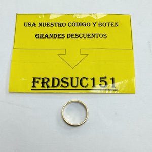 ARGOLLA ORO 14 K 1.2 GRMS (SEMINUEVO)