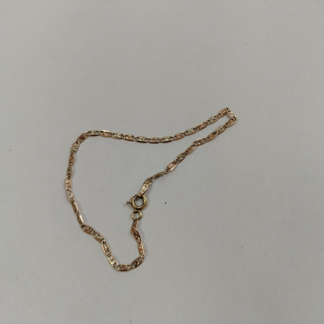 PULSERA ORO, ORO COMBINADO 10 K 1.1 GRMS (SEMINUEVO)