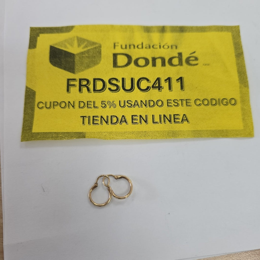 ARRACADAS PAR ORO 10 K 0,70 GRMS (SEMINUEVO)