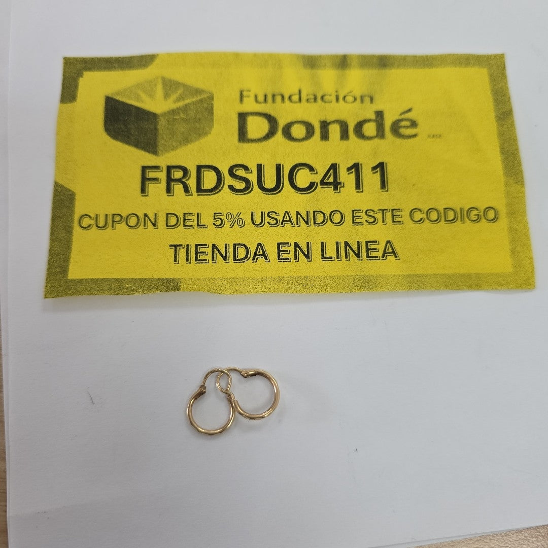 ARRACADAS PAR ORO 10 K 0,70 GRMS (SEMINUEVO)