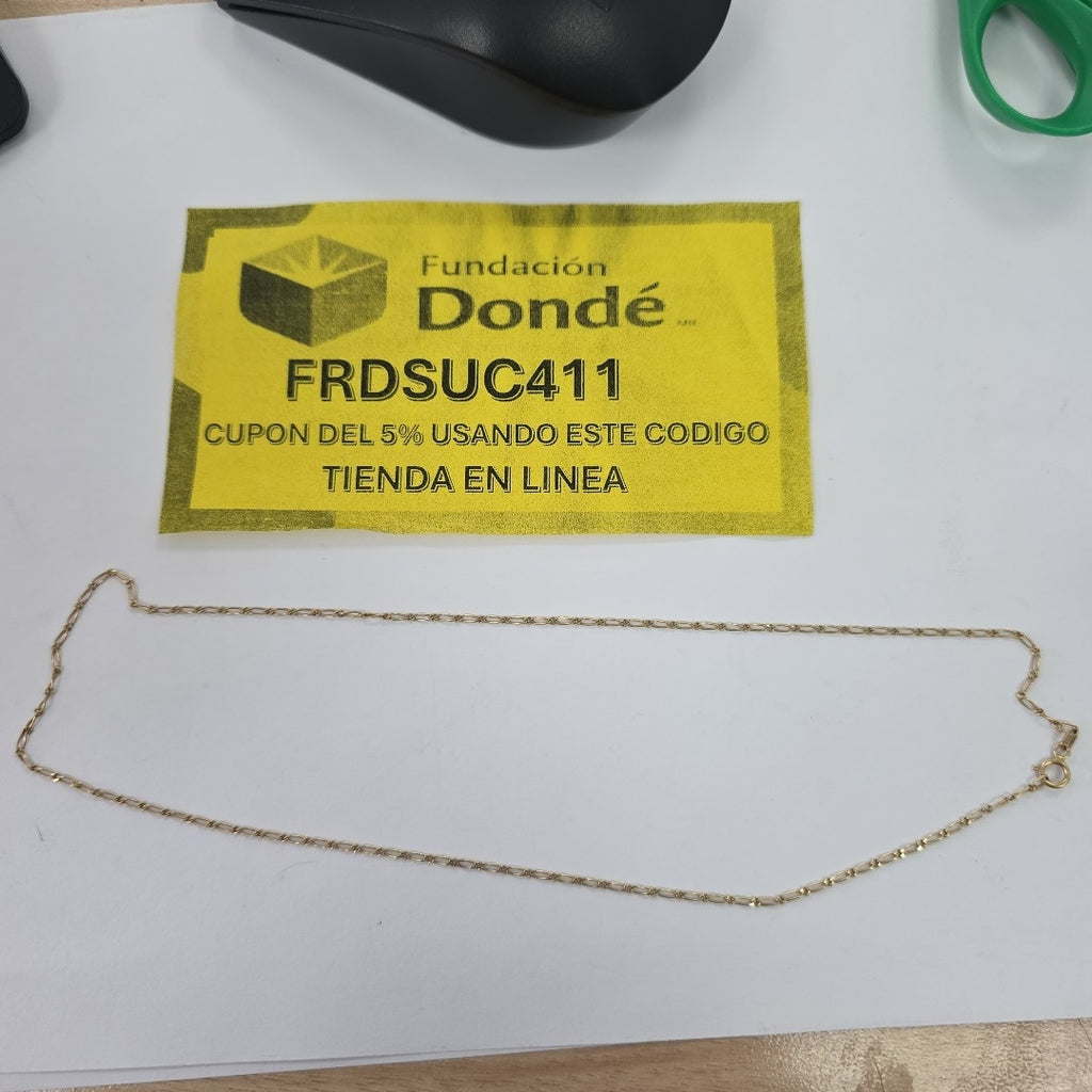 CADENA ORO 14 K 2,20 GRMS (SEMINUEVO)