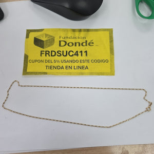 CADENA ORO 14 K 2,20 GRMS (SEMINUEVO)