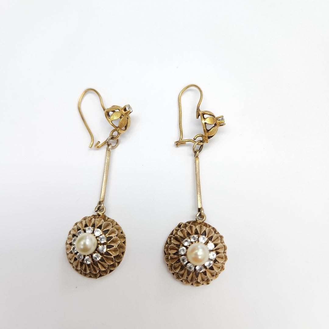 ARETES PAR ORO 14 K 9,50 GRMS (SEMINUEVO)