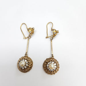 ARETES PAR ORO 14 K 9,50 GRMS (SEMINUEVO)