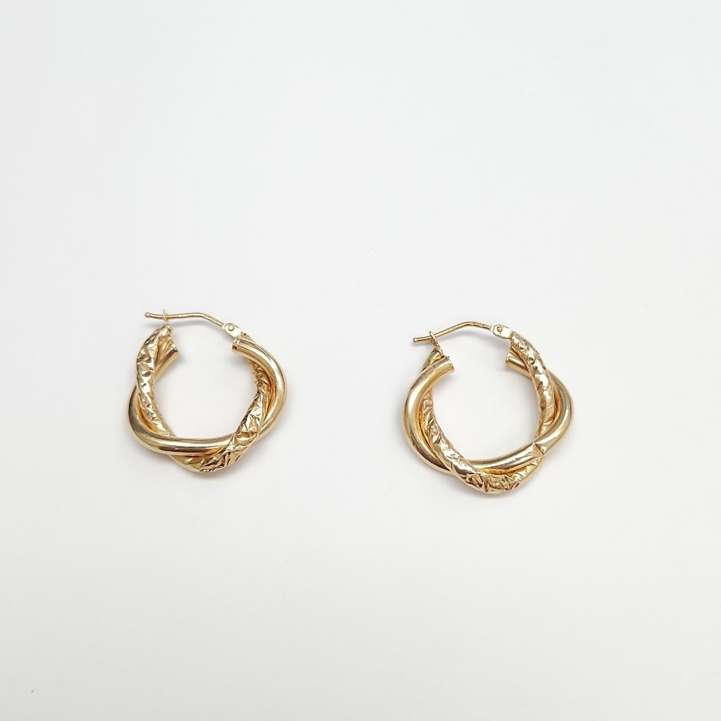 ARRACADAS PAR ORO 14 K 1,50 GRMS (SEMINUEVO)