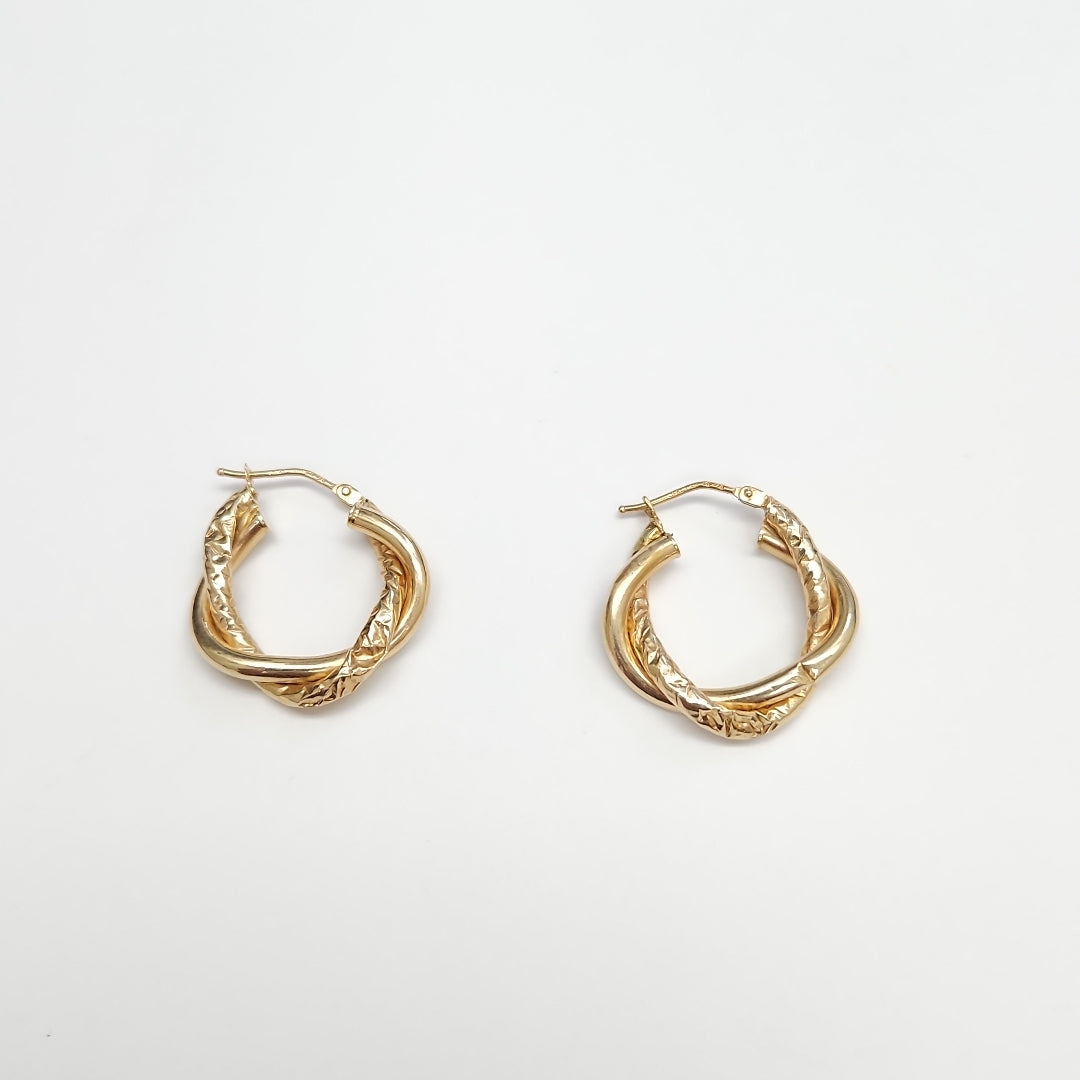 ARRACADAS PAR ORO 14 K 1,50 GRMS (SEMINUEVO)