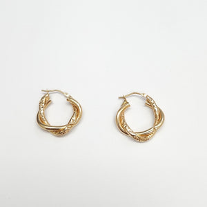 ARRACADAS PAR ORO 14 K 1,50 GRMS (SEMINUEVO)