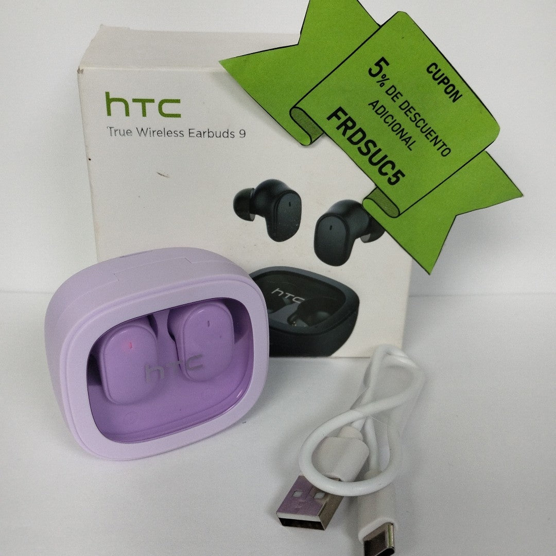 AUDIFONOS HTC EARBUDS 9 INALAMBRICO IN EAR (SEMINUEVO)