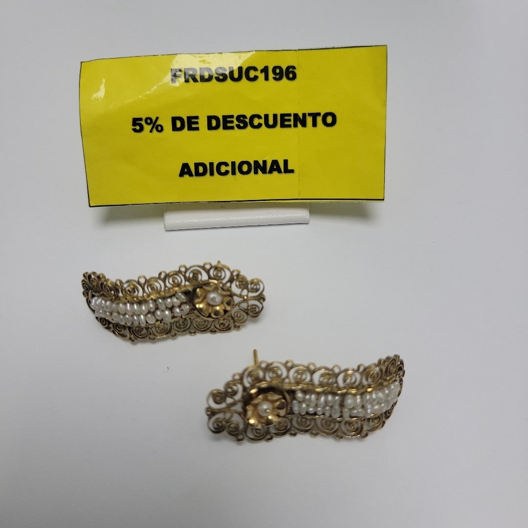 BROQUELES PAR ORO 10 K 5.3 GRMS (SEMINUEVO)
