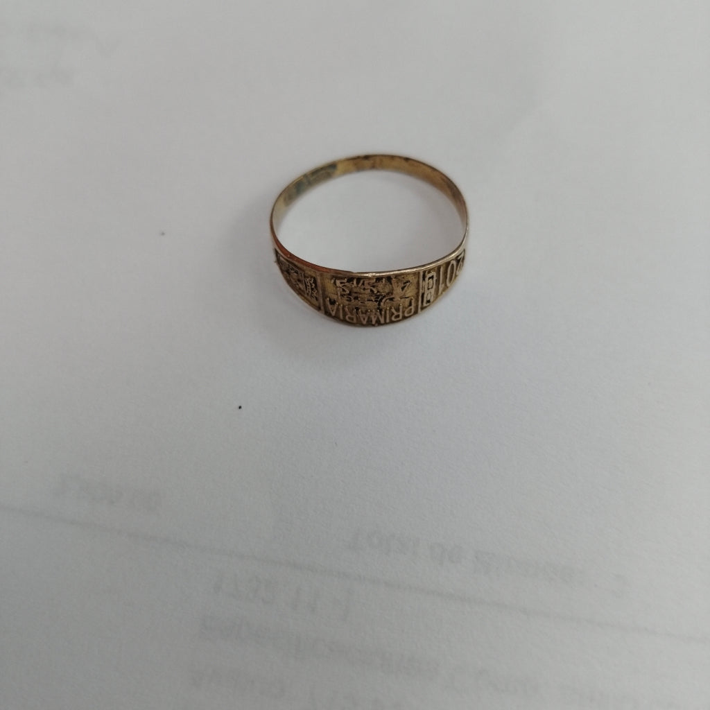 ANILLO DE GRADUACIÓN ORO 8 K 1.2 GRMS (SEMINUEVO)