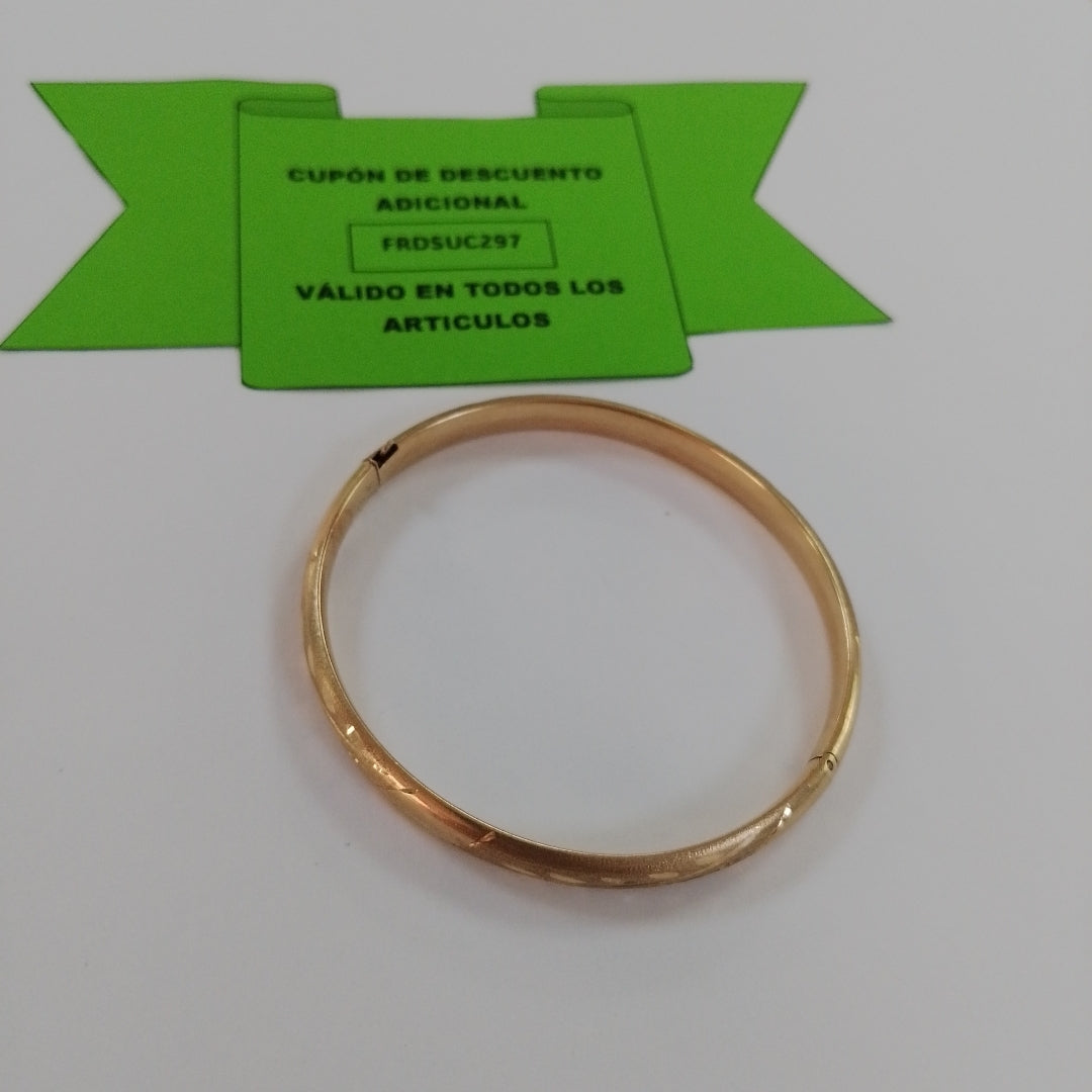 PULSERA RIGIDA ORO 10 K 7.2 GRMS (SEMINUEVO)