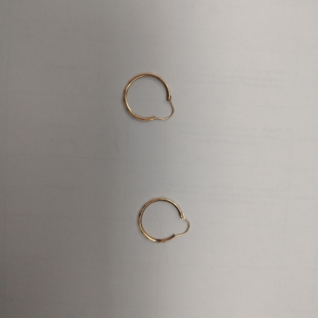 ARRACADAS PAR ORO 14 K 1.4 GRMS (SEMINUEVO)