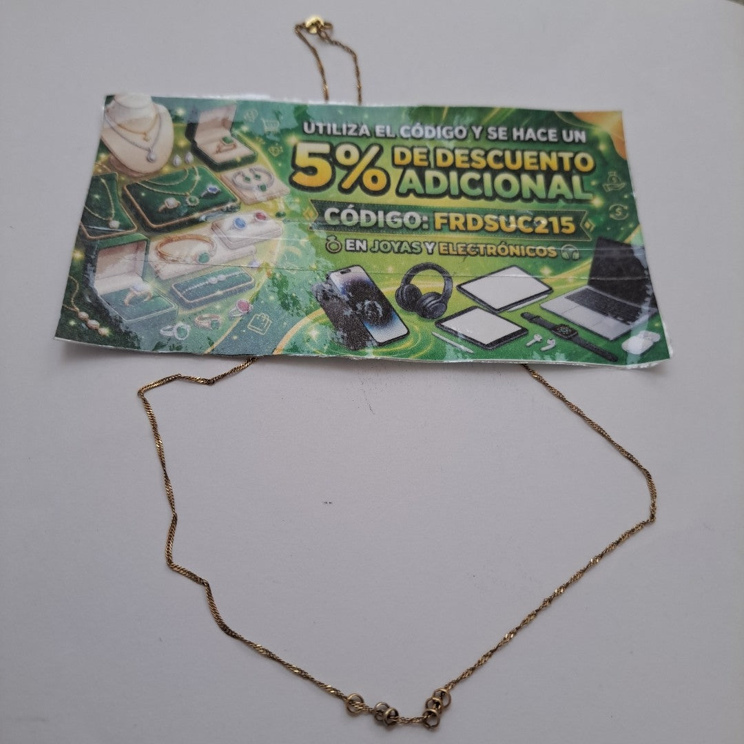 CADENA ORO 10 K 1,10 GRMS (SEMINUEVO)