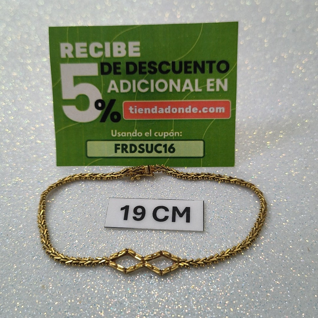 PULSERA ORO 14 K 6.4 GRMS (SEMINUEVO)