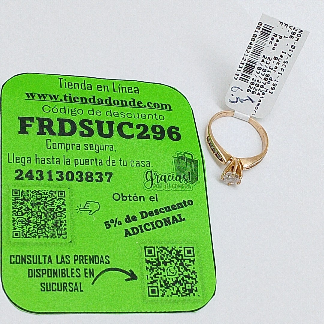 ANILLITO ORO 14 K 2.8 GRMS (SEMINUEVO)