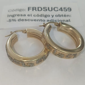 ARRACADAS PAR ORO 14 K 5.3 GRMS (SEMINUEVO)