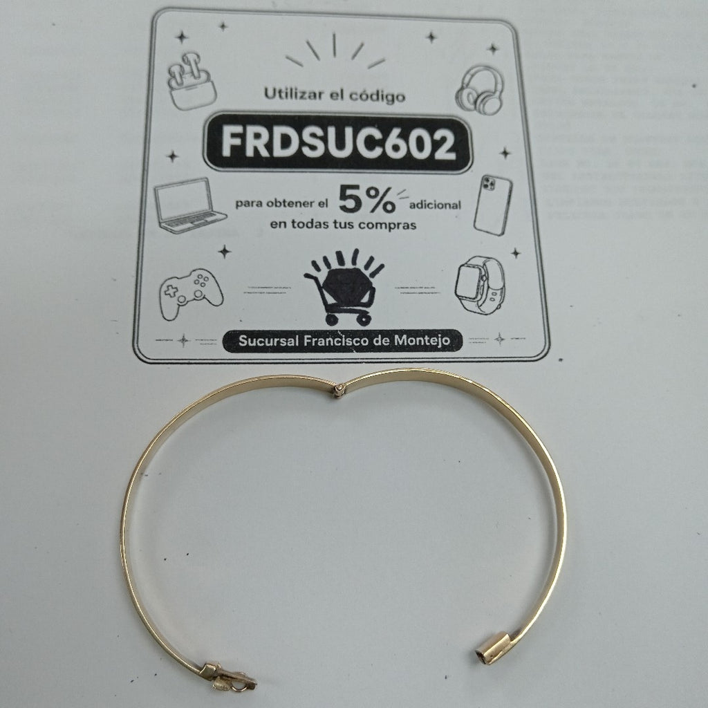 PULSERA RIGIDA ORO 10 K 9,80 GRMS (SEMINUEVO)