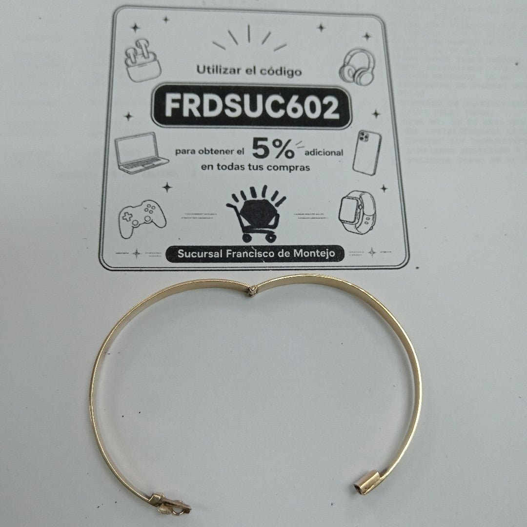 PULSERA RIGIDA ORO 10 K 9,80 GRMS (SEMINUEVO)