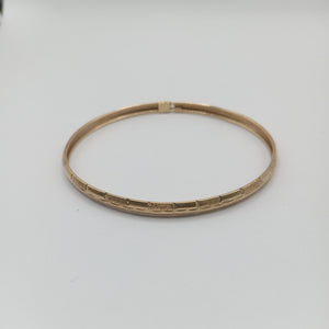 PULSERA RIGIDA ORO 14 K 3.4 GRMS (SEMINUEVO)