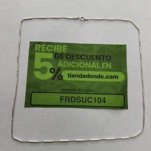 CADENA PLATA 4.7 GRMS (SEMINUEVO)