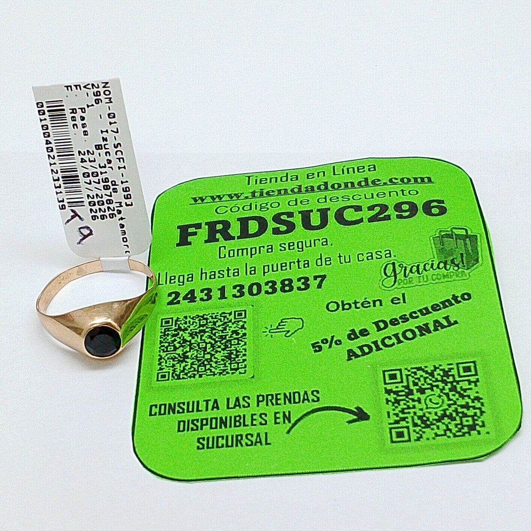 ANILLO ORO 10 K 1.9 GRMS (SEMINUEVO)