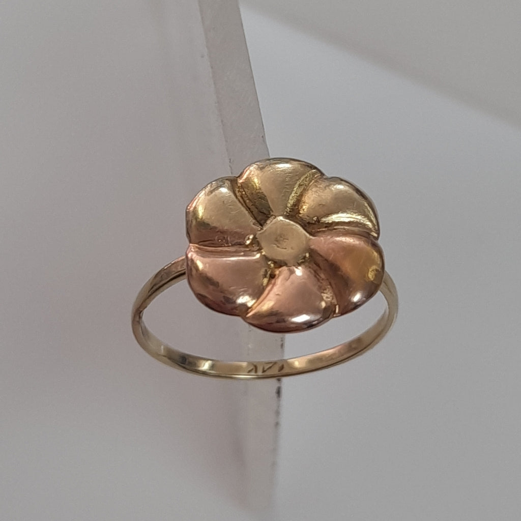 ANILLITO ORO COMBINADO 14 K 1,30 GRMS (SEMINUEVO)