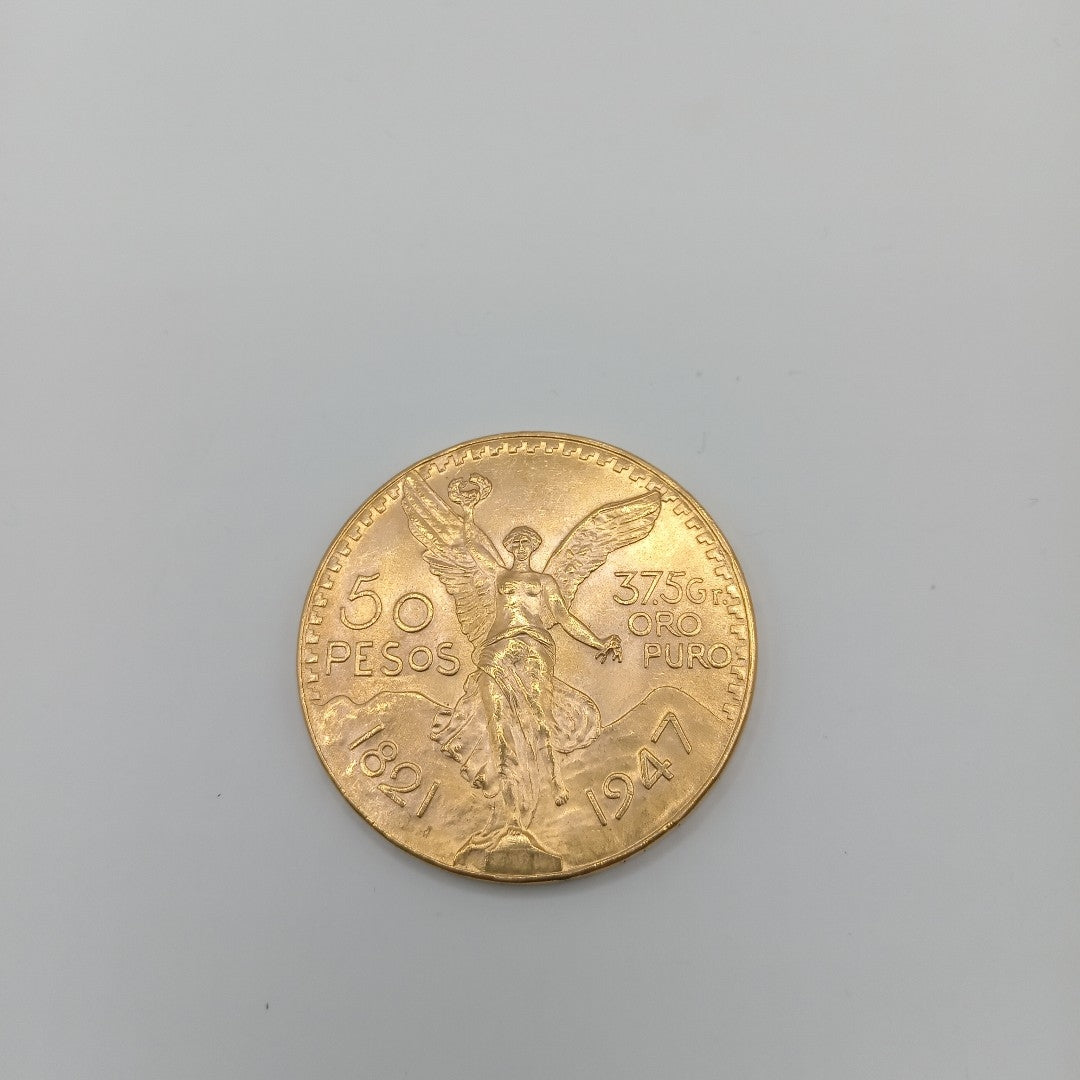 K1 41.6 GRMS 21 K IDENTIFICACIÓN MONEDA NOMINATIVA MONEDAS PESOS 50 PES (SEMINUEVO)