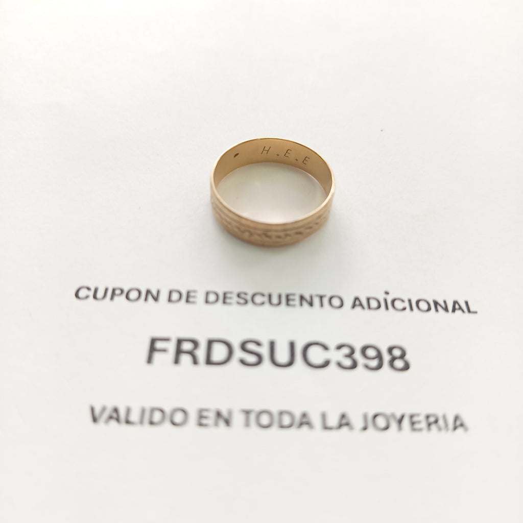 ARGOLLA ORO 8 K 2.9 GRMS (SEMINUEVO)