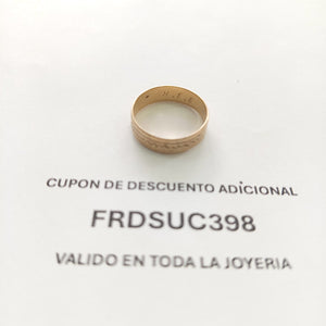 ARGOLLA ORO 8 K 2.9 GRMS (SEMINUEVO)