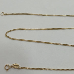 CADENAS TEJIDO BARBADA ORO 10K 50 CM 2.7 GR (NUEVO)