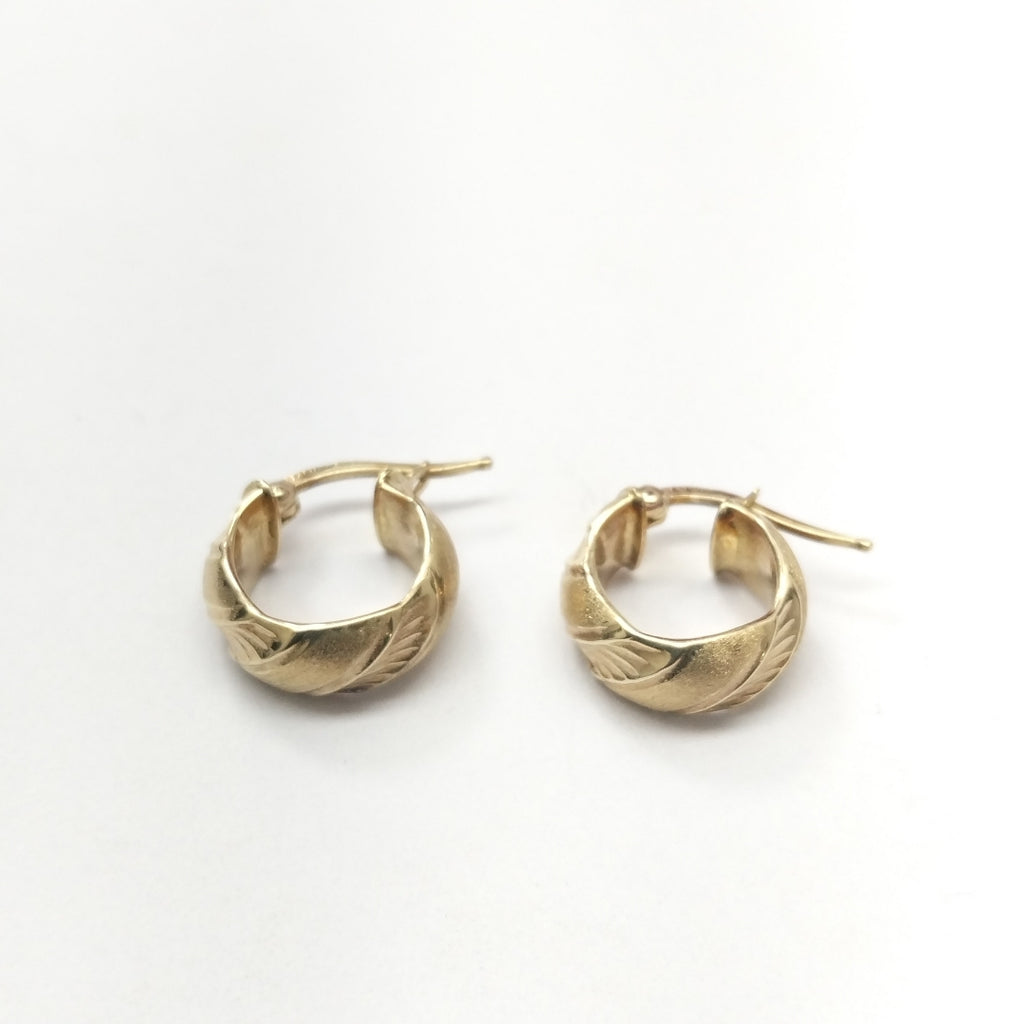 ARRACADAS PAR ORO 14 K 1,80 GRMS (SEMINUEVO)