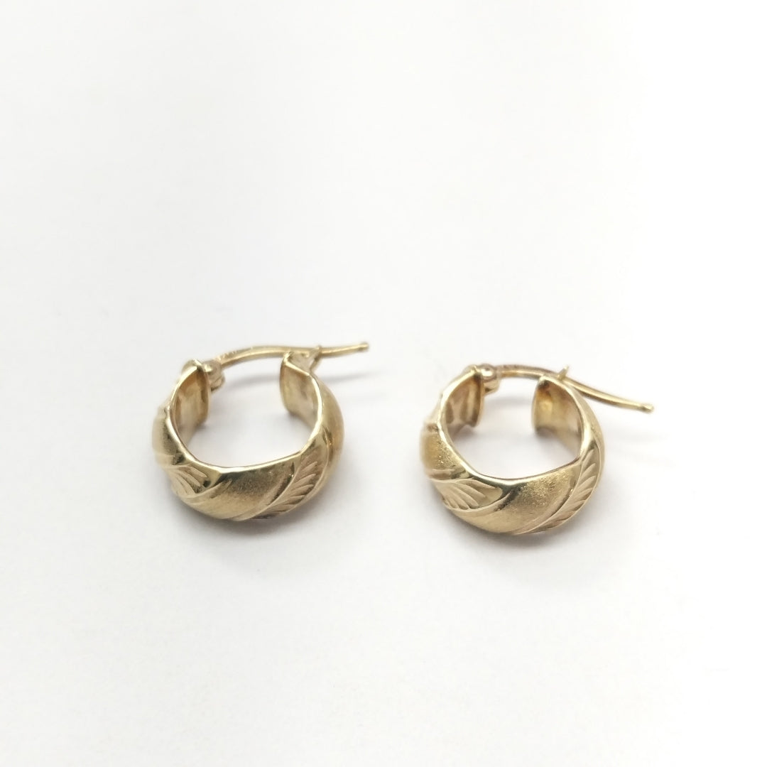 ARRACADAS PAR ORO 14 K 1,80 GRMS (SEMINUEVO)