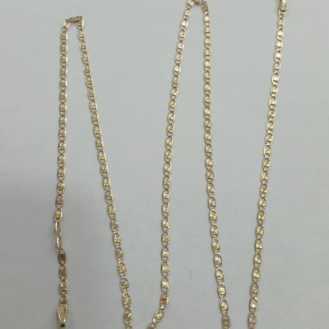 CADENAS TEJIDO GUCHI ORO 10K 55 CM 2.9 GR (NUEVO)