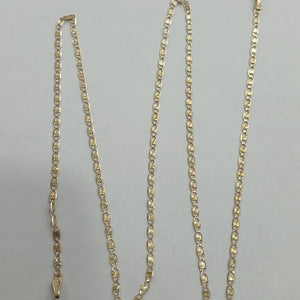 CADENAS TEJIDO GUCHI ORO 10K 55 CM 2.9 GR (NUEVO)
