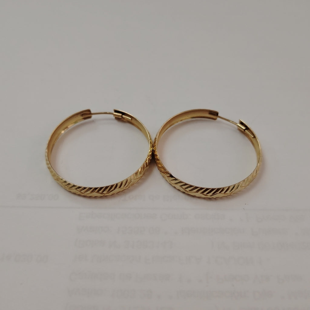 ARRACADAS PAR ORO 14 K 2.5 GRMS (SEMINUEVO)