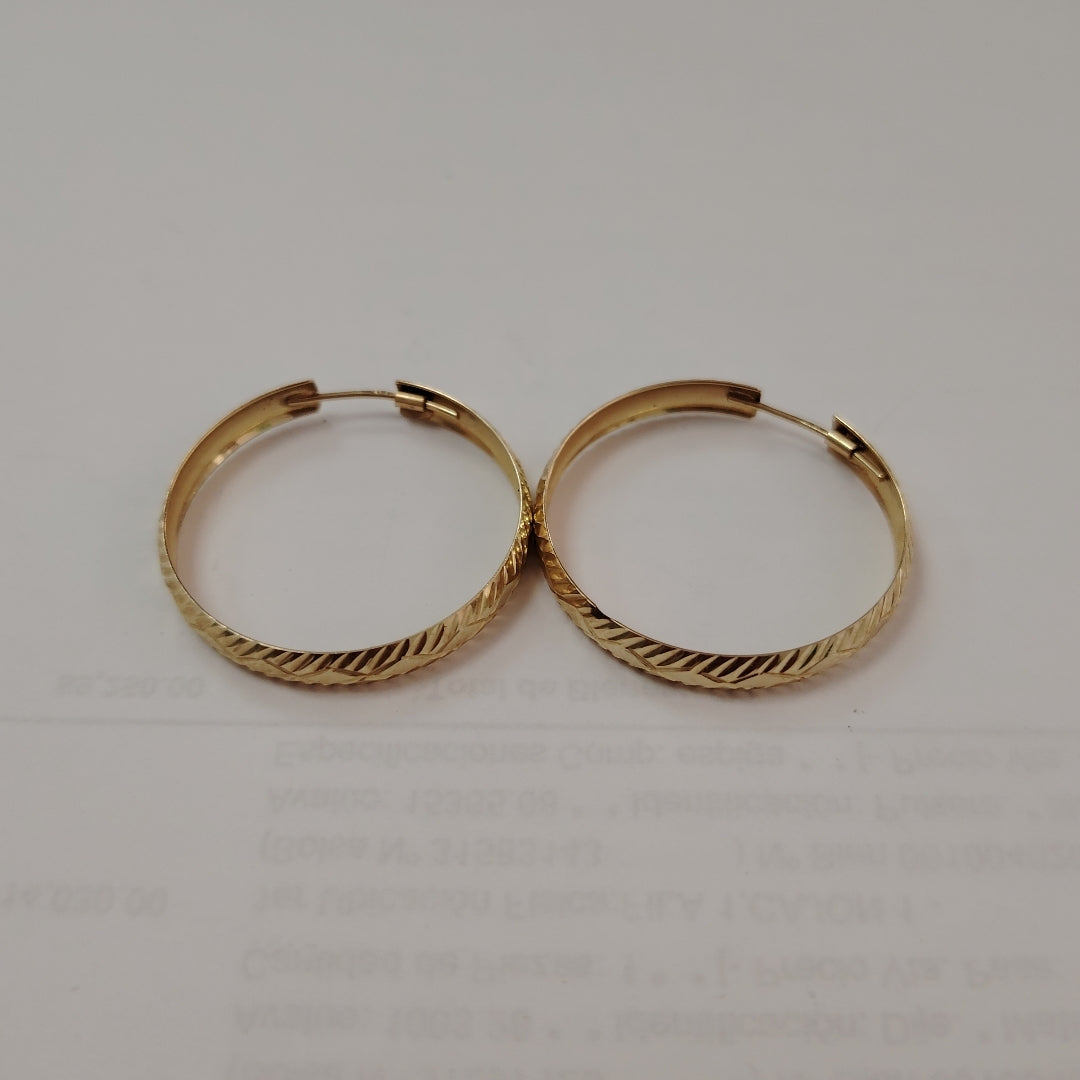 ARRACADAS PAR ORO 14 K 2.5 GRMS (SEMINUEVO)